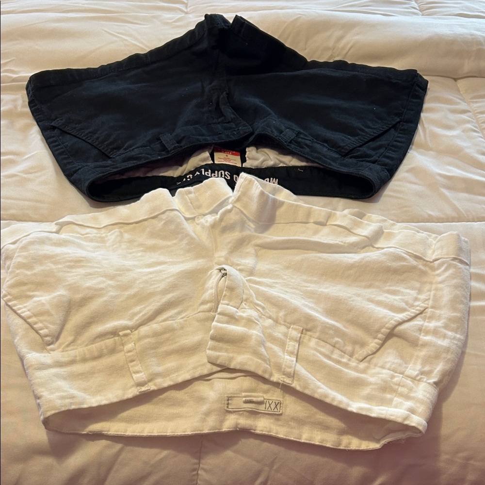 XXI White and Black MOSSIMO SUPPLY CO Shorts Set